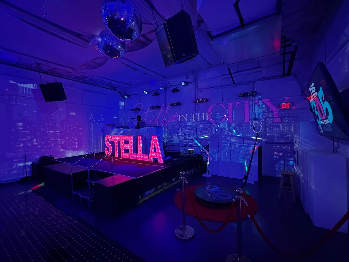Private party with video mapped walls at The 305 Club Miami