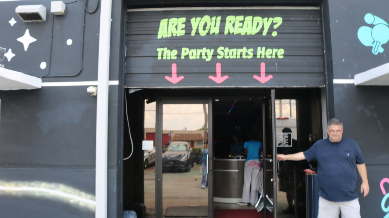 All Star Party World entrance sign reading Party Starts Here
