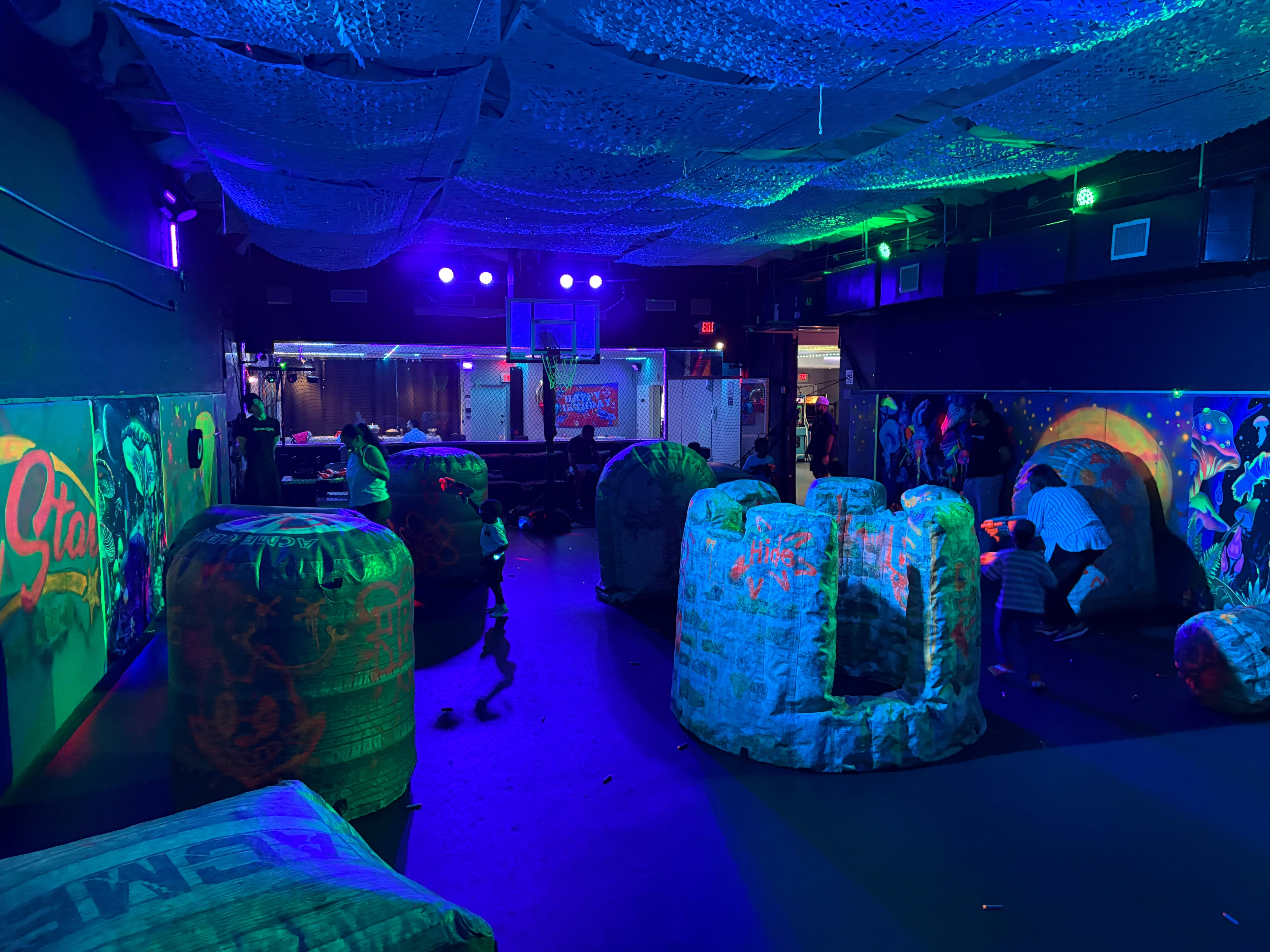 Laser tag and Nerf wars at All Star Party World Miami